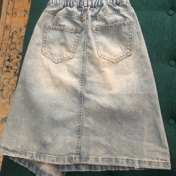 Zara jean skirt kids sz10 new partial tag - Picture 2 of 2